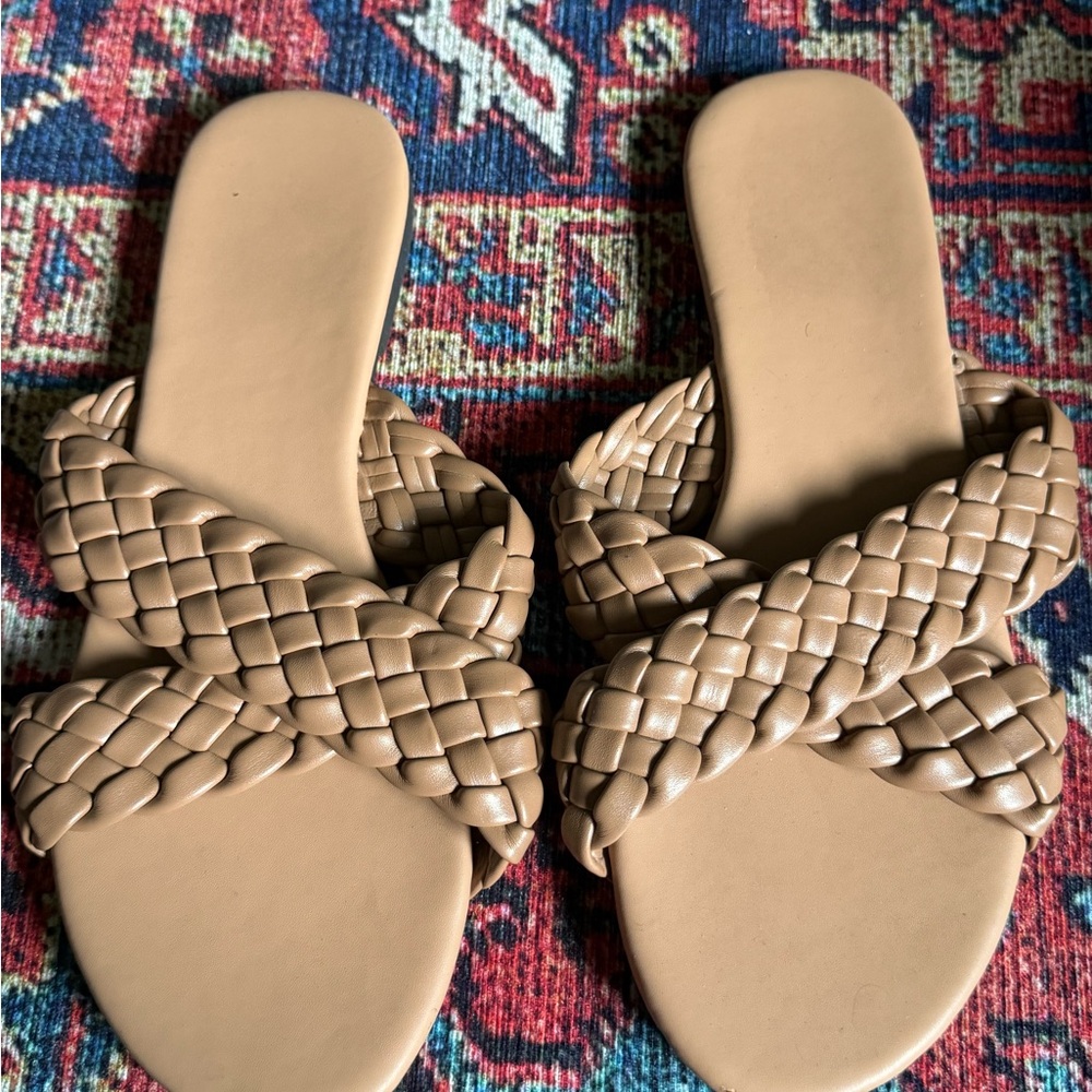 Amazon Tan Braided Women's Sandals